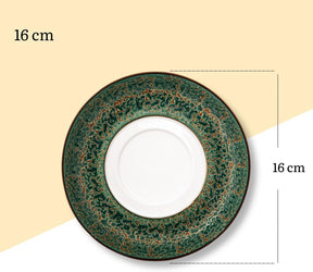 Wilmax Teller 16 cm Grün Porzellan WL-667539/A