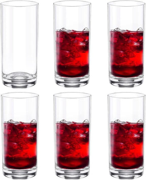 Wilmax Karaffe mit 6 Gläsern Kristallglas Set WL-888306/1C-888024/A6