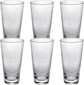 Wilmax Hammered Glas 450 ml 6er Set WL-888630/A6