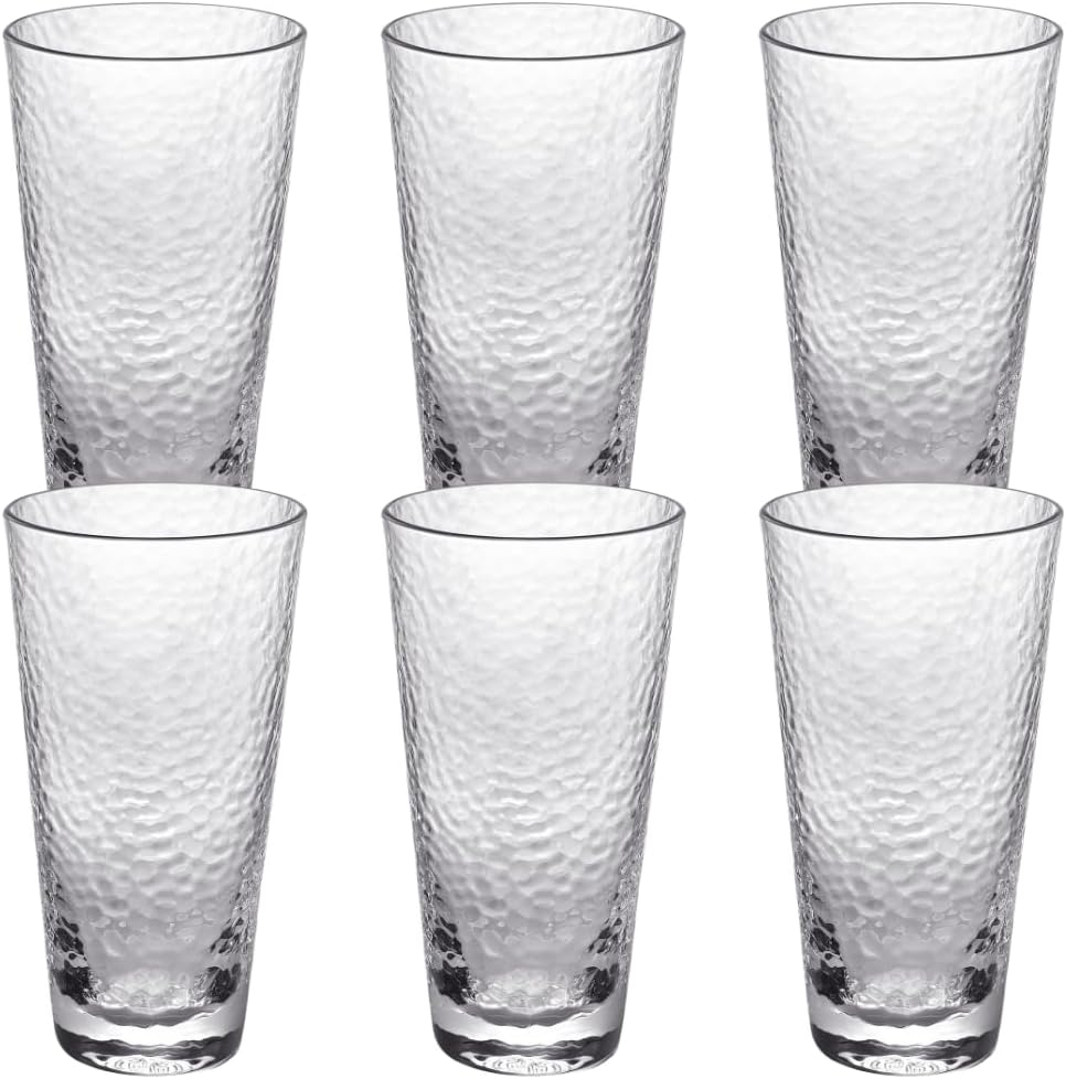 Wilmax Hammered Glas 450 ml 6er Set WL-888630/A6