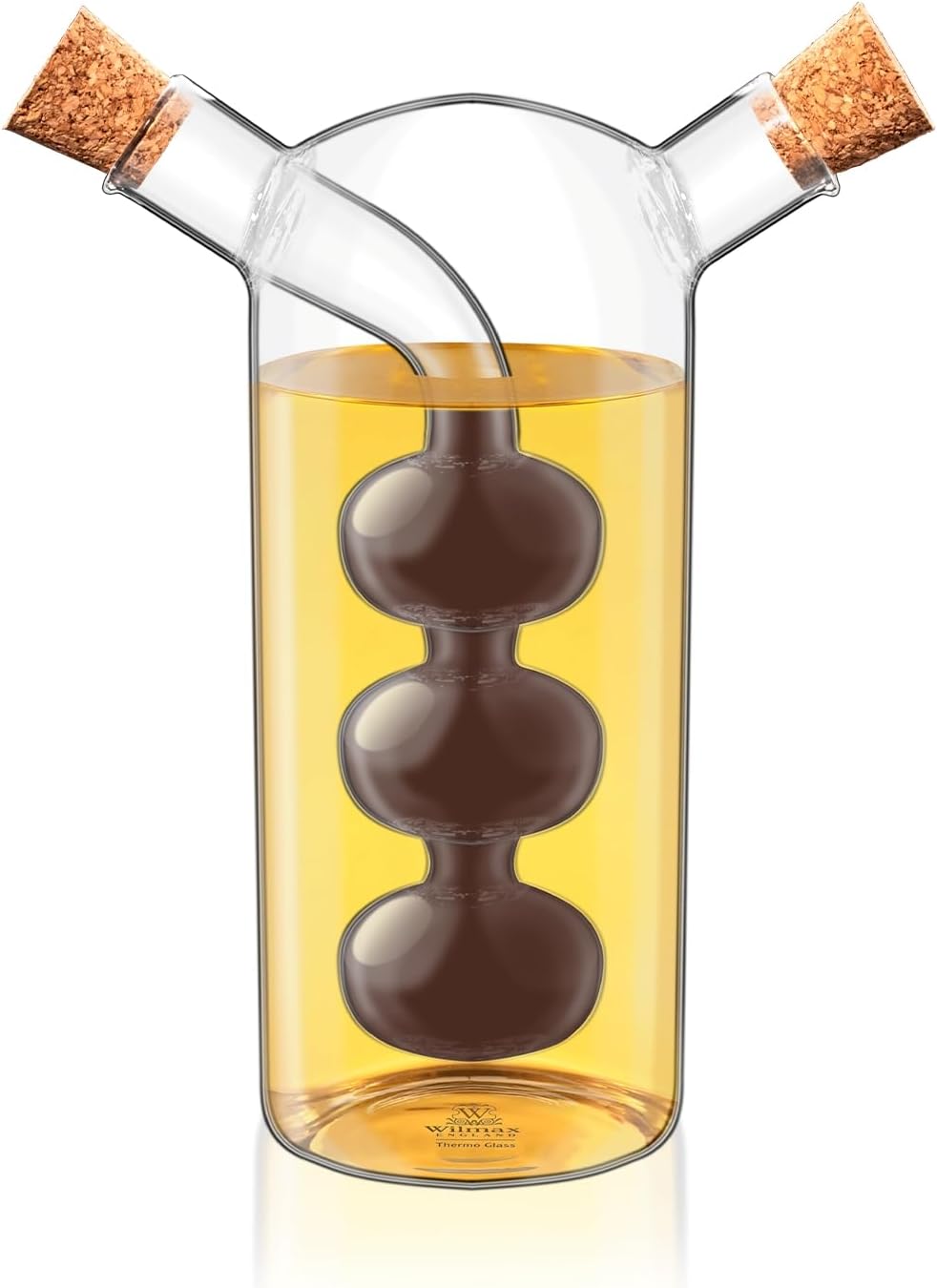 Wilmax Öl und Essigflasche aus Glas 300/60 ml