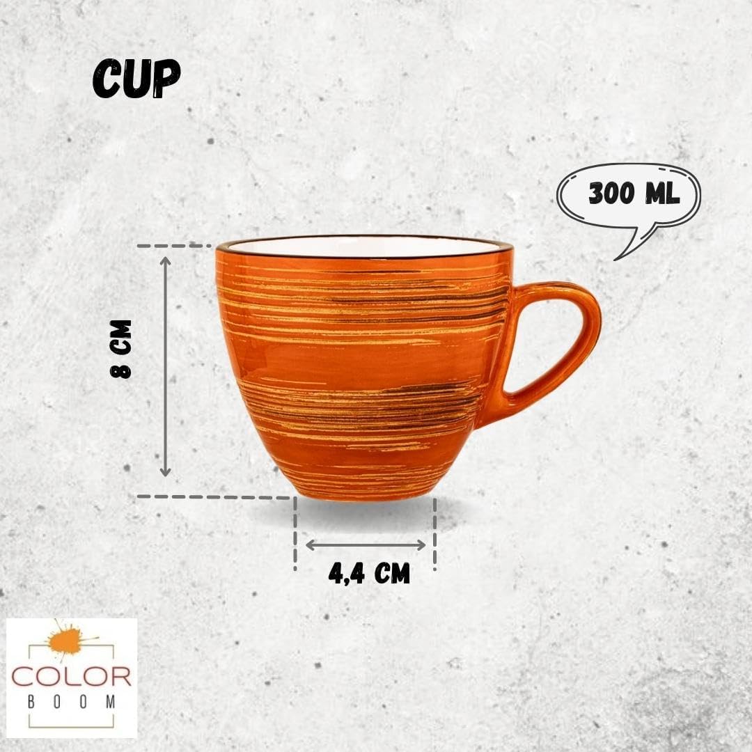 Wilmax Tasse 300 ml Orange Porzellan