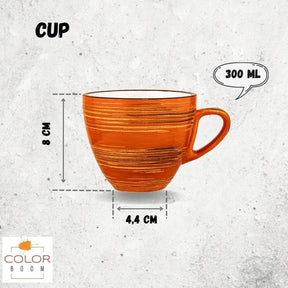 Wilmax Tasse 300 ml Orange Porzellan