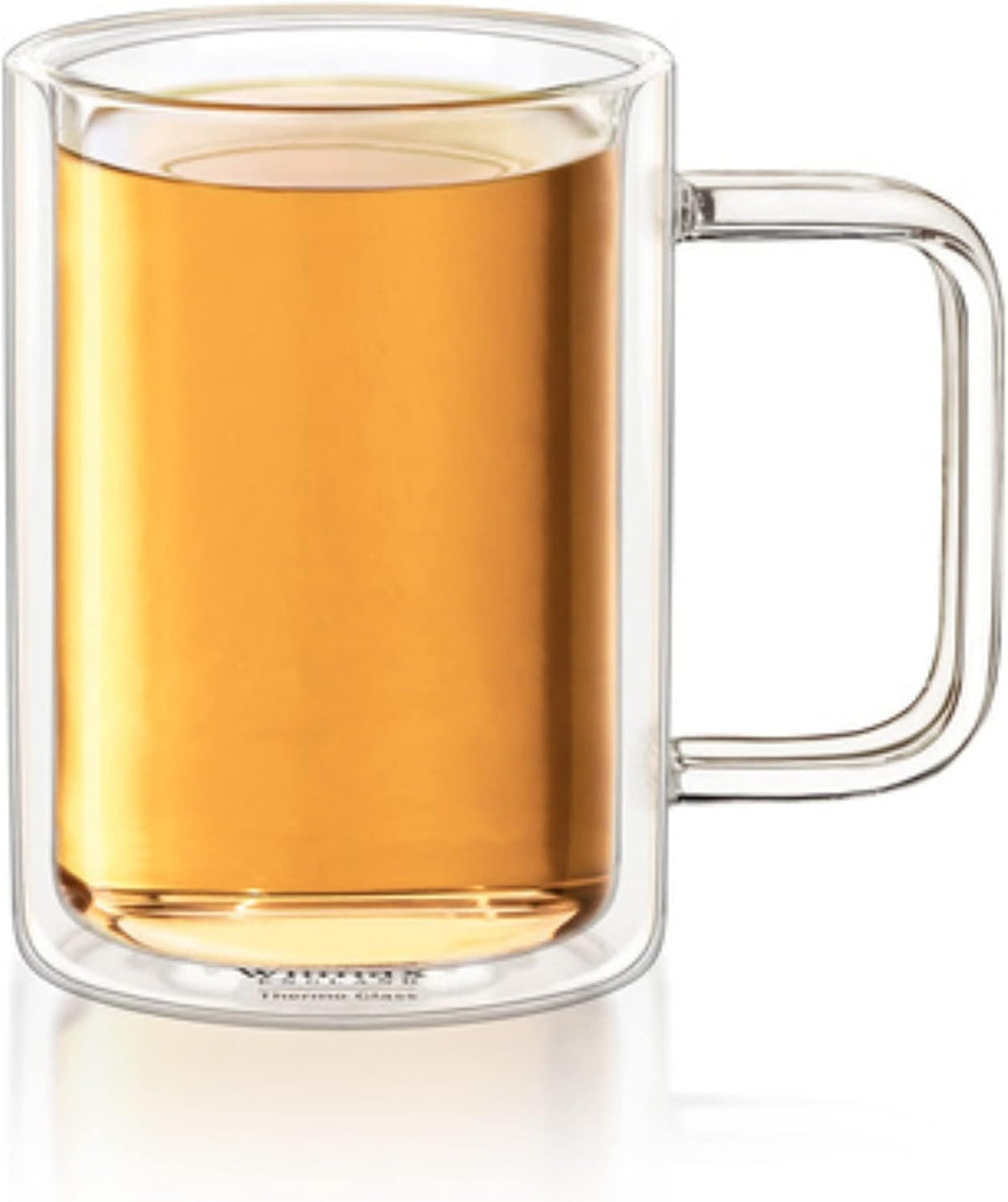 Wilmax Doppelwandiger Becher 400 ml 4er Set Borosilikatglas WL-888720/A4