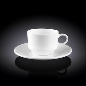 Wilmax Kaffeetasse mit Untertasse 140 ml Stella WL-993039/AB