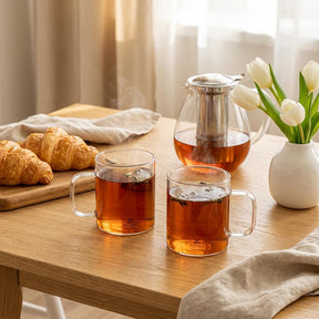 Wilmax Kaffeetasse 400 ml Borosilikatglas Transparent WL-888607/A