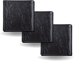 Wilmax Quadratischer Teller 21.5 x 21.5 cm 3er Set SlateStone Schwarz WL-661106/A3