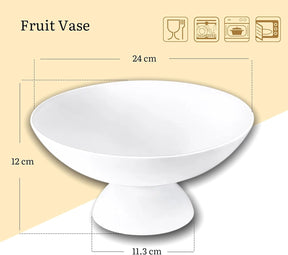 Wilmax Obstschale 24 x 11.5 cm Porzellan Weiß WL-996126/A