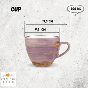 Wilmax Tasse 300 ml Lavendel Porzellan WL-669736/A