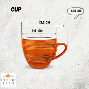 Wilmax Tasse 300 ml Orange Porzellan