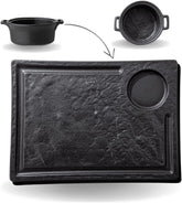 Wilmax Servierset Schwarz SlateStone 3 teilig WL-661148/A-WL-661147/A2