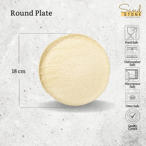Wilmax Teller rund 18 cm Sand Porzellan WL-661323/A