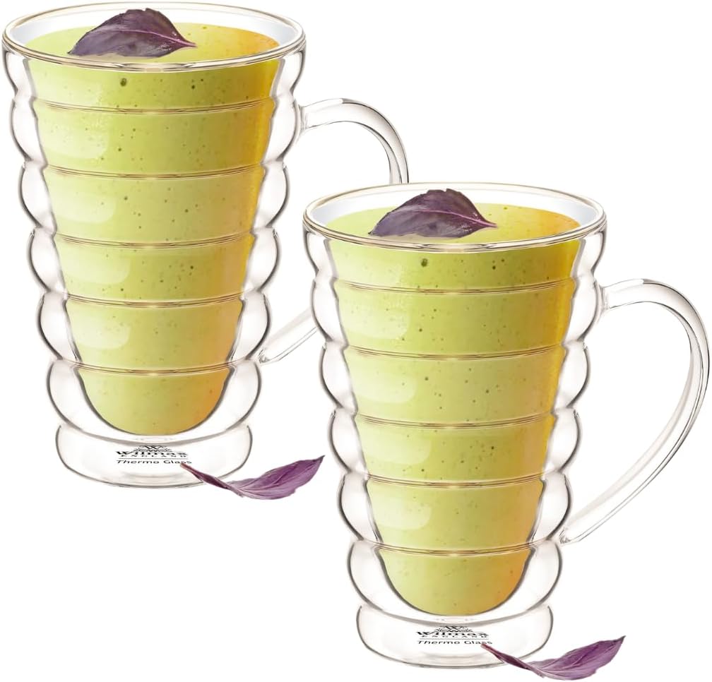 Wilmax Doppelwandglas Becher 300 ml 2er Set WL-888424/A2