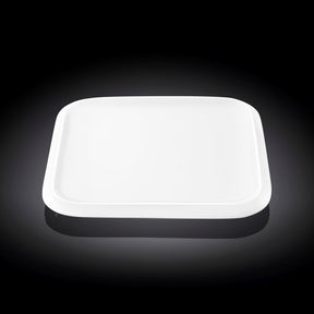Wilmax Speiseteller 25.5 x 25.5 cm aus Porzellan, Weiß WL-991228/A
