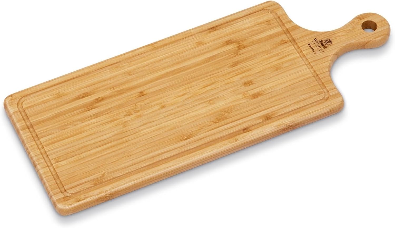 Wilmax Bambus Servierbrett mit Griff 50x20 cm Natur WL-771135/A