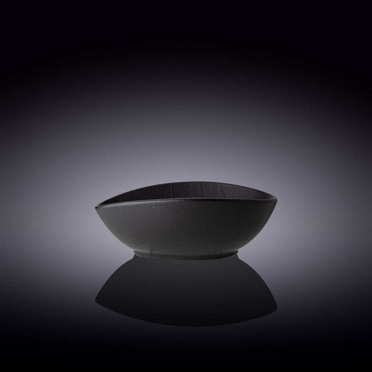 Wilmax Ovale Schale SlateStone Schwarz 19 x 15 x 6 cm Porzellan WL-661119/A