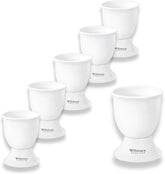 Wilmax Eierbecher 5 x 6.5 cm Weiß Porzellan 6er Set WL-996127/A6