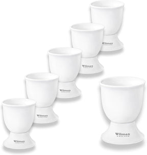 Wilmax Eierbecher 5 x 6.5 cm Weiß Porzellan 6er Set WL-996127/A6