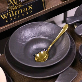 Wilmax Tiefer Teller 22.5 cm 1100 ml 2er Set SlateStone Schwarz WL-661113/A2