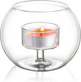 Wilmax Teelichthalter 10 x 8 cm Glas Transparent WL-888973/A