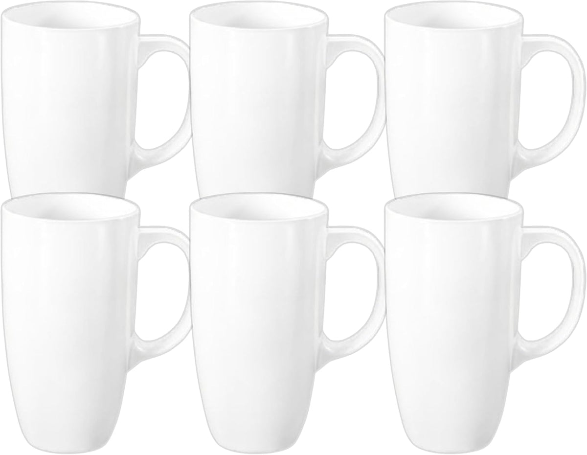 Wilmax Becher 630 ml Porzellan Weiß 6er Set WL-993093/A6