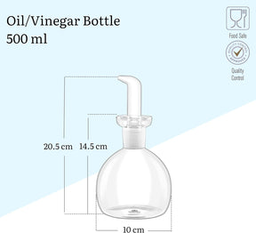 Wilmax Ölflasche 500 ml Glas Transparent WL-888952/A