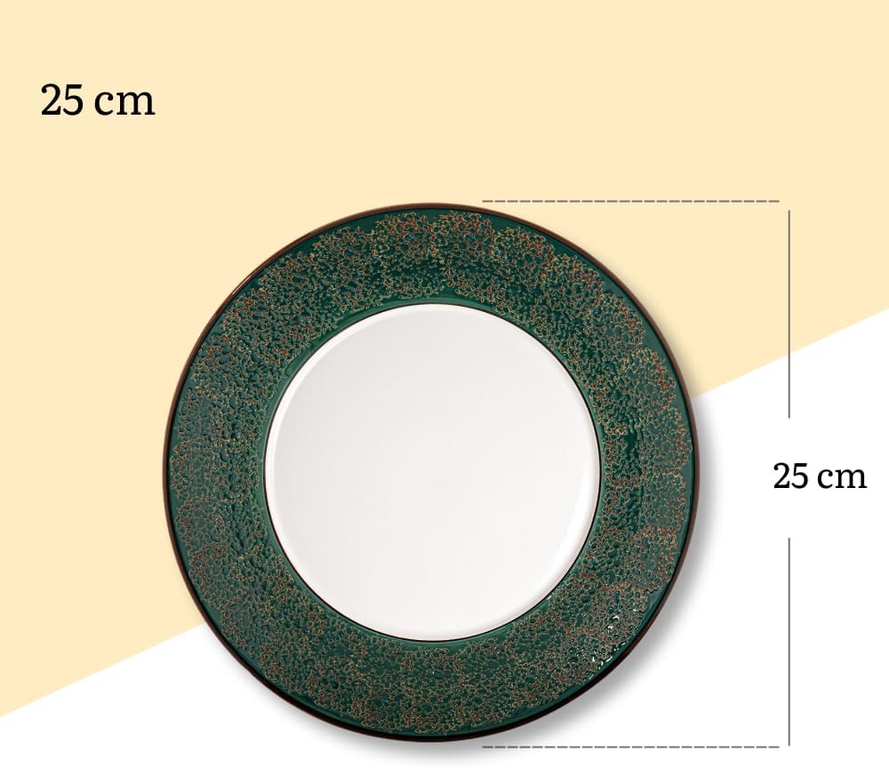Wilmax Teller 25 cm Grün Porzellan WL-667514/A