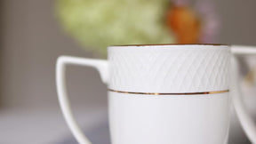 Wilmax Tasse 450 ml Weiß Porzellan