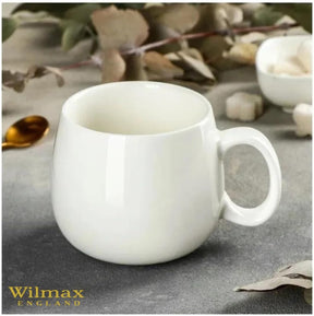 Wilmax Tasse 400 ml Weiß Porzellan 2er Set WL-993084/A2