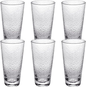 Wilmax Hammered Glas 320 ml 6er Set WL-888629/A6