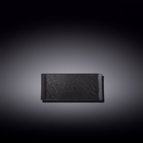 Wilmax Rechteckige Schale 15 x 8 cm 6er Set SlateStone Schwarz WL-661101/A6