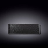 Wilmax Servierplatte SlateStone Schwarz 30 x 9.5 cm Porzellan WL-661102/A