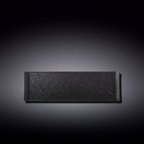 Wilmax Servierplatte SlateStone Schwarz 30 x 9.5 cm Porzellan WL-661102/A
