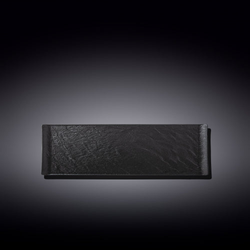 Wilmax Servierplatte 30 x 9.5 cm 2er Set SlateStone Schwarz WL-661102/A2