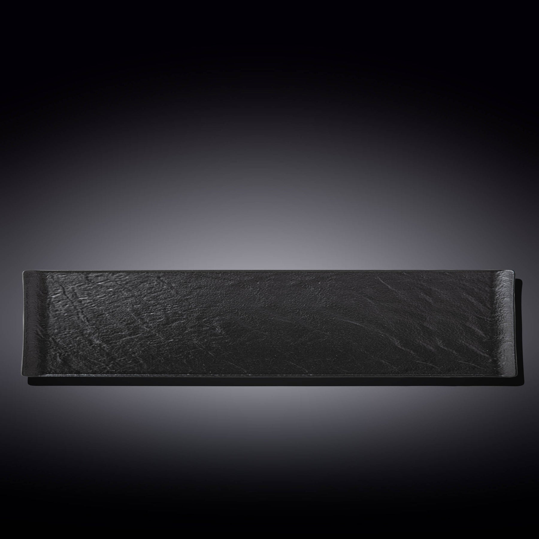 Wilmax Rechteckschale SlateStone Schwarz 46.5 x 9.5 cm Porzellan WL-661103/A