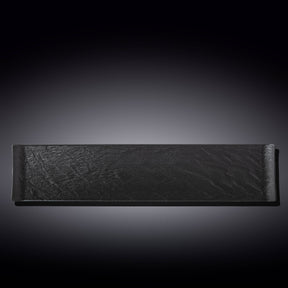 Wilmax Rechteckschale SlateStone Schwarz 46.5 x 9.5 cm Porzellan WL-661103/A