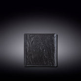 Wilmax Quadratischer Teller SlateStone Schwarz 13 x 13 cm Porzellan WL-661104/A