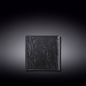 Wilmax Quadratischer Teller SlateStone Schwarz 13 x 13 cm Porzellan WL-661104/A