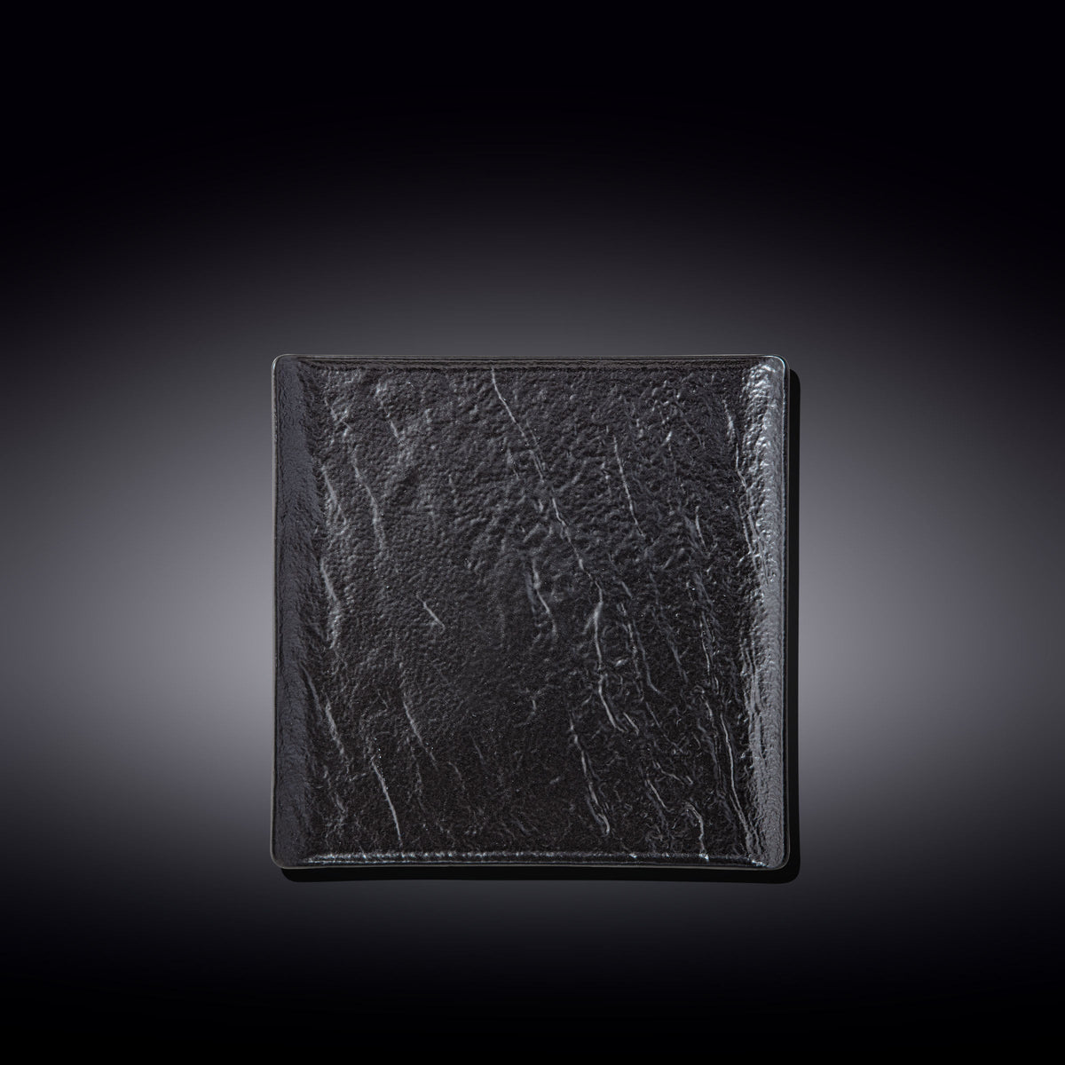 Wilmax Quadratischer Teller SlateStone Schwarz 17 x 17 cm Porzellan WL-661105/A