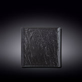 Wilmax Quadratischer Teller SlateStone Schwarz 17 x 17 cm Porzellan WL-661105/A