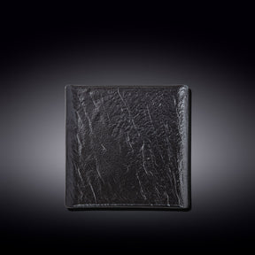 Wilmax Quadratischer Teller SlateStone Schwarz 17 x 17 cm Porzellan WL-661105/A