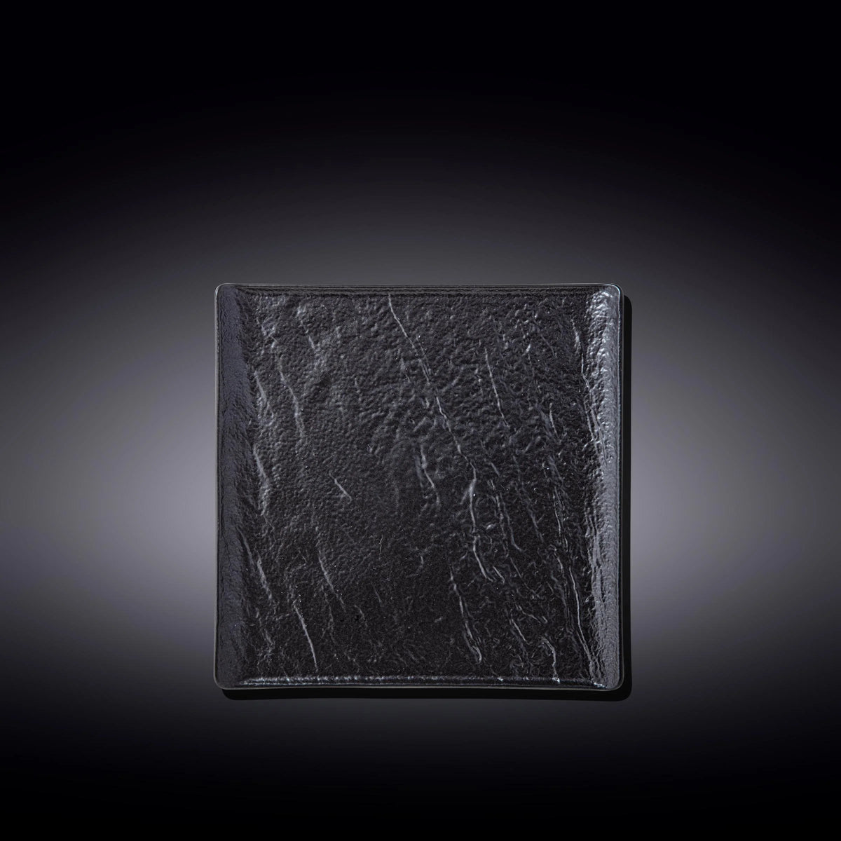 Wilmax Quadratischer Teller 17 x 17 cm 6er Set SlateStone Schwarz WL-661105/A6