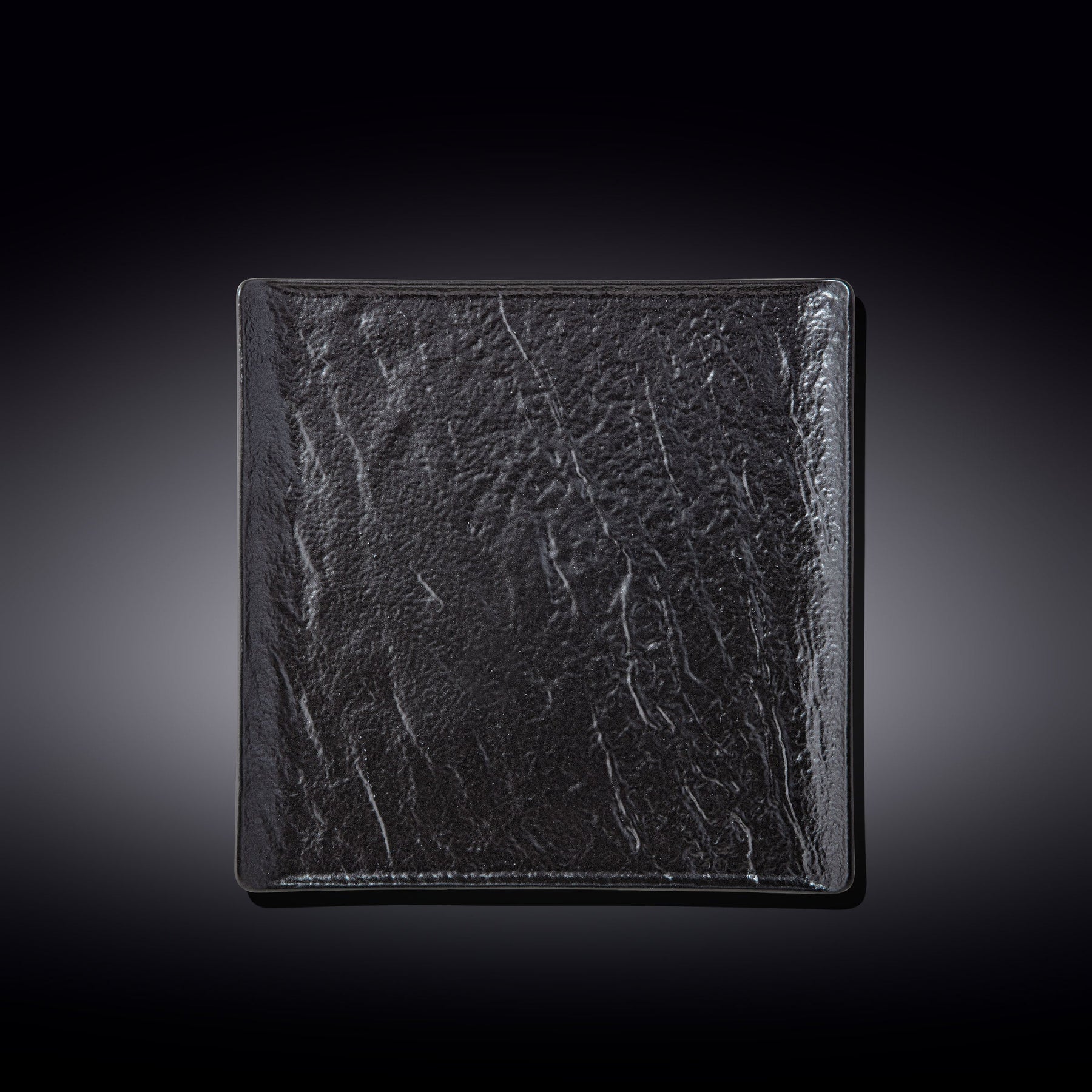 Wilmax Quadratischer Teller SlateStone Schwarz 21.5 x 21.5 cm Porzellan WL-661106/A