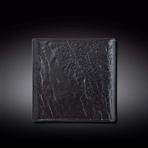 Wilmax Quadratischer Teller 21.5 x 21.5 cm 3er Set SlateStone Schwarz WL-661106/A3
