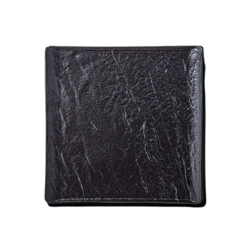 Wilmax Quadratische Platte 27 x 27 cm 2er Set SlateStone Schwarz WL-661107/A2
