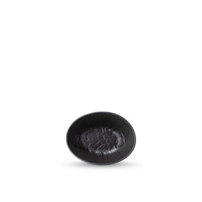 Wilmax Ovale Schale 8 x 6 x 3 cm 6er Set SlateStone Schwarz WL-661117/A6
