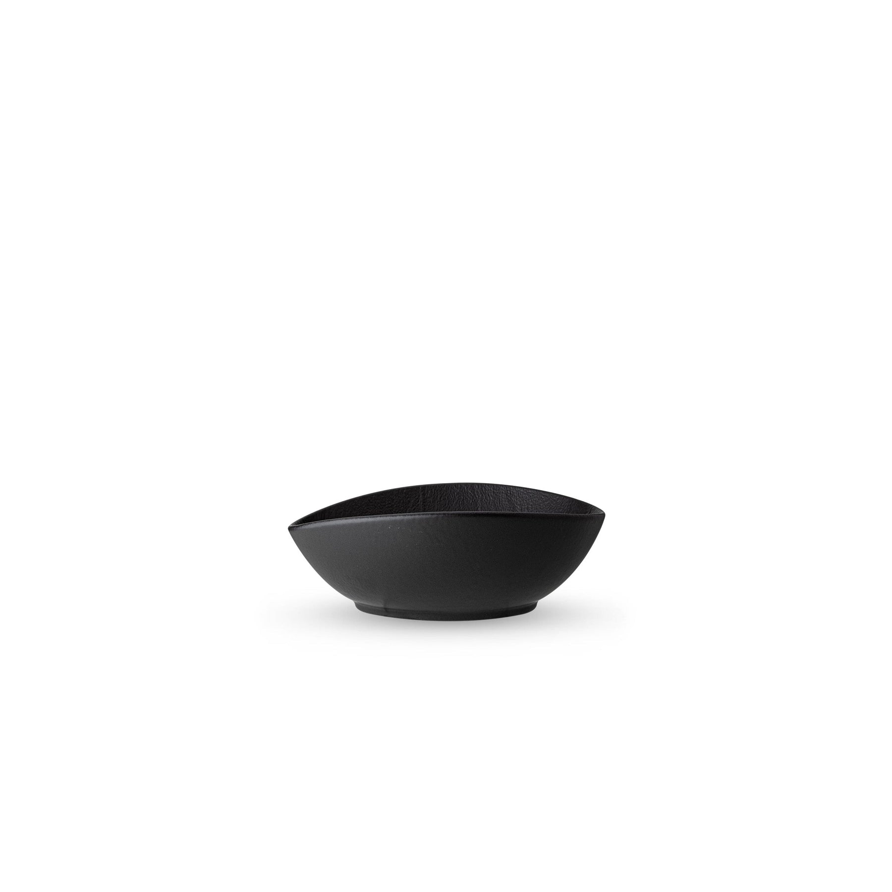Wilmax Ovaler Teller SlateStone Schwarz 8 x 6 x 3 cm Porzellan WL-661117/A