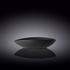 Wilmax Ovale Servierschale SlateStone Schwarz 25 x 16.5 x 6 cm Porzellan WL-661120/A