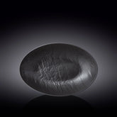 Wilmax Ovale Servierschale SlateStone Schwarz 30 x 19.5 x 7 cm Porzellan WL-661121/A