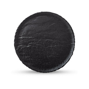 Wilmax Runde Servierplatte SlateStone Schwarz 30 cm Porzellan WL-661128/A